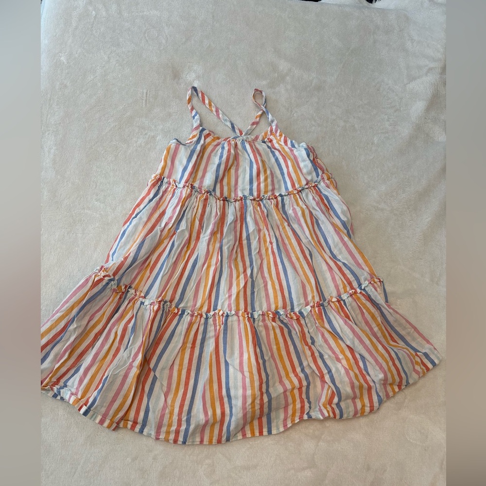Cynthia Rowley size 6 girls sundress summer stripes spaghetti straps